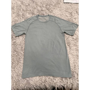 Lululemon Metal Vent Tech Short Sleeve Sz S Blue Heathered Grey